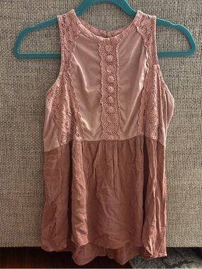 Daytrip Rose Pink Lace Tank